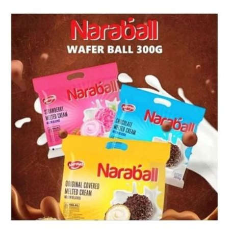 

[300gr] S143 | Naraya Naraball 300gr | Kue Lebaran | Wafer Ball | Biskuit Ball Kemasan 300gr HALAL