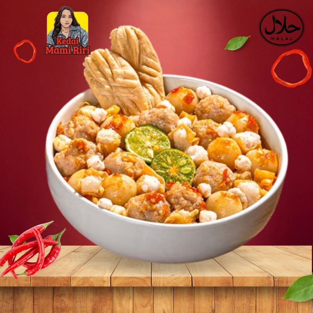 

baso aci komplit super pedas kedai mami riri karawang