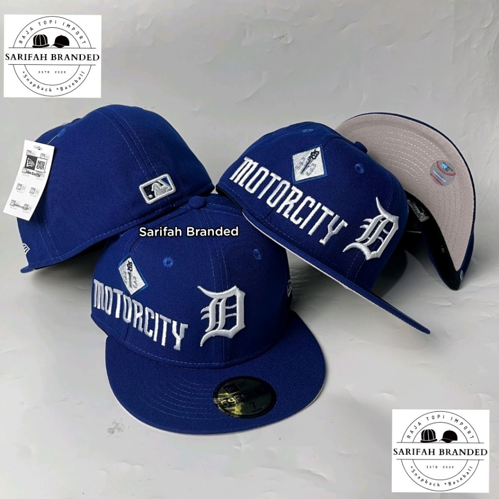 Koleksi Topi Build Up Detroit Super AA+ Import - Topi Fitted Logo D