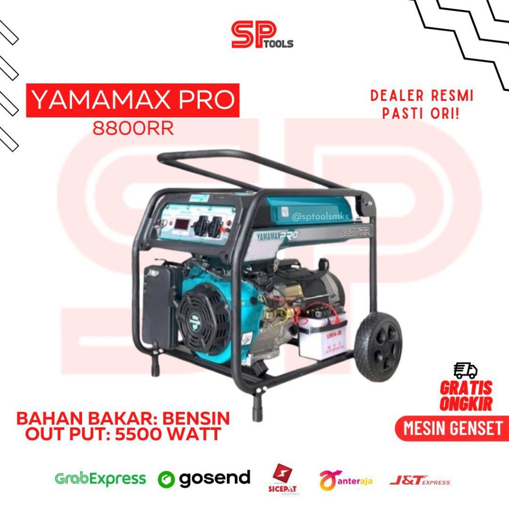 MESIN GENSET GENERATOR LISTRIK BENSIN 5.500 WATT 5.000WATT 4 TAK YAMAMAX PRO / YAMAMAXPRO 8800 RR / 