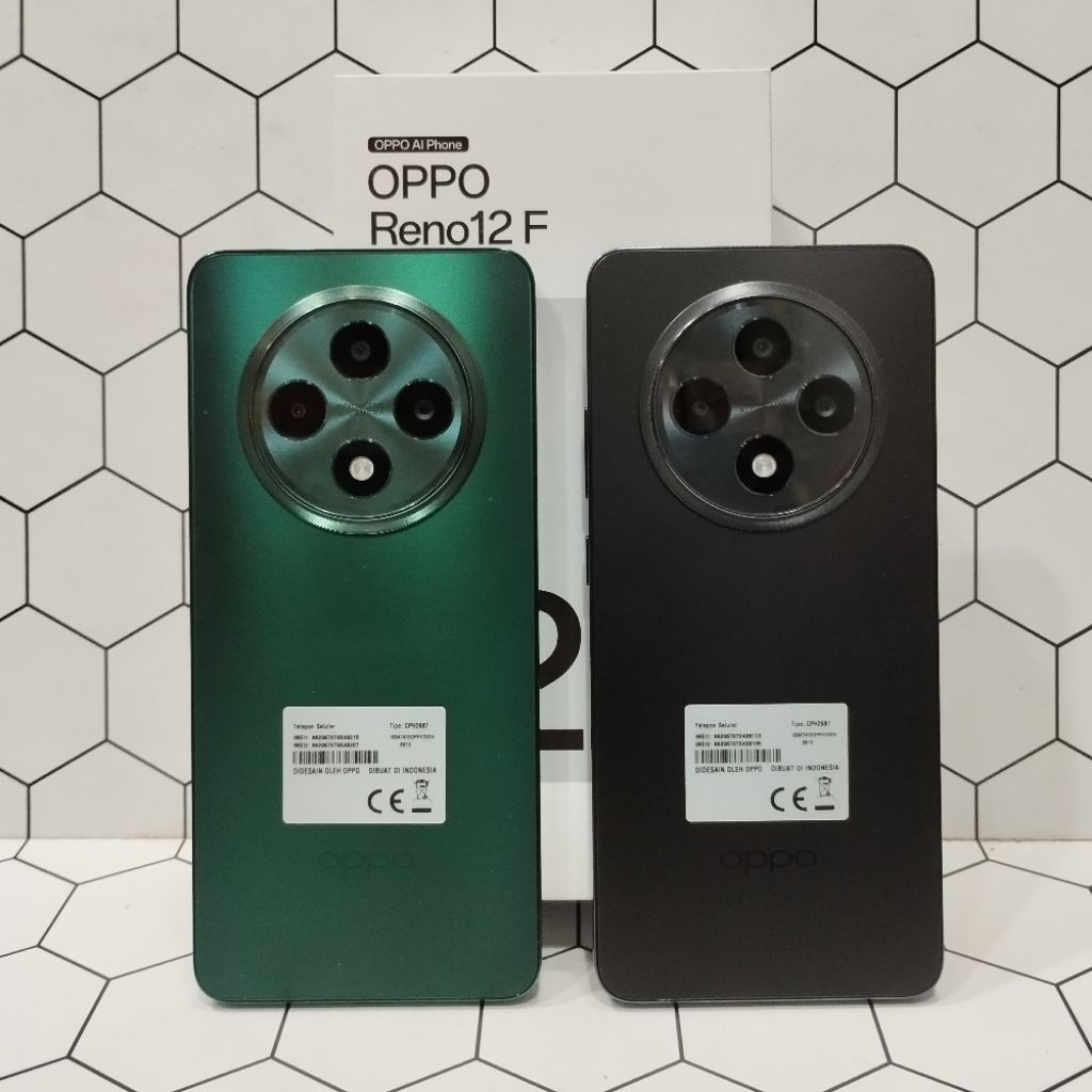 OPPO RENO 12F 4G 8/256GB HP SECOND BEKAS FULLSET
