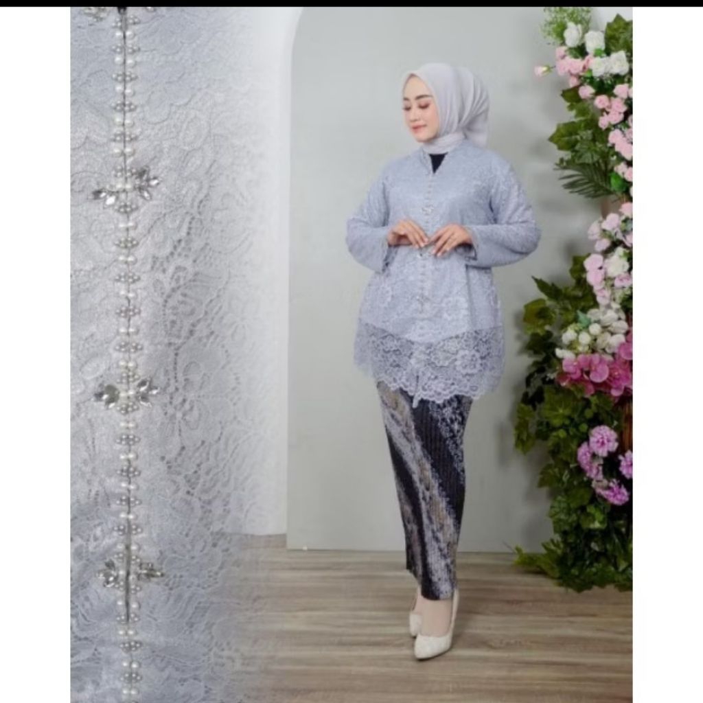 [Titahermawatishop]Kebaya stelan encim terbaru, Kebaya jumbo LD 130cm, kebaya wisuda modern