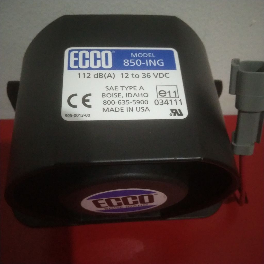 BACK UP ALARM ECCO 850 ALARM MUNDUR 112dB