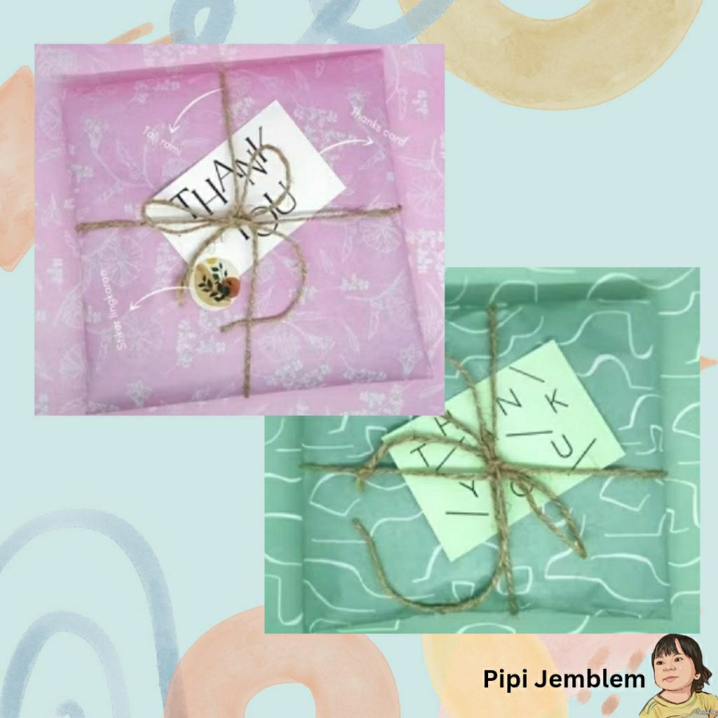

[18x50 cm] 1 lembar wrapping paper motif/kertas tisu dorslag motif