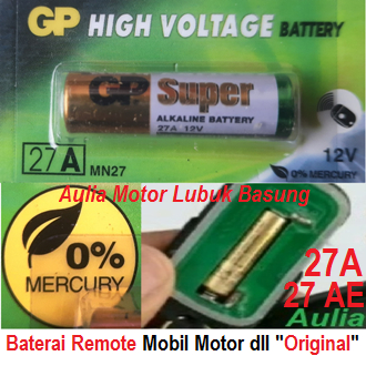 Baterai Remote Alarm Mobil Motor ORI Alkaline GP 27A 27 A 27AE MN27 Ayla Avanza Xenia Universal