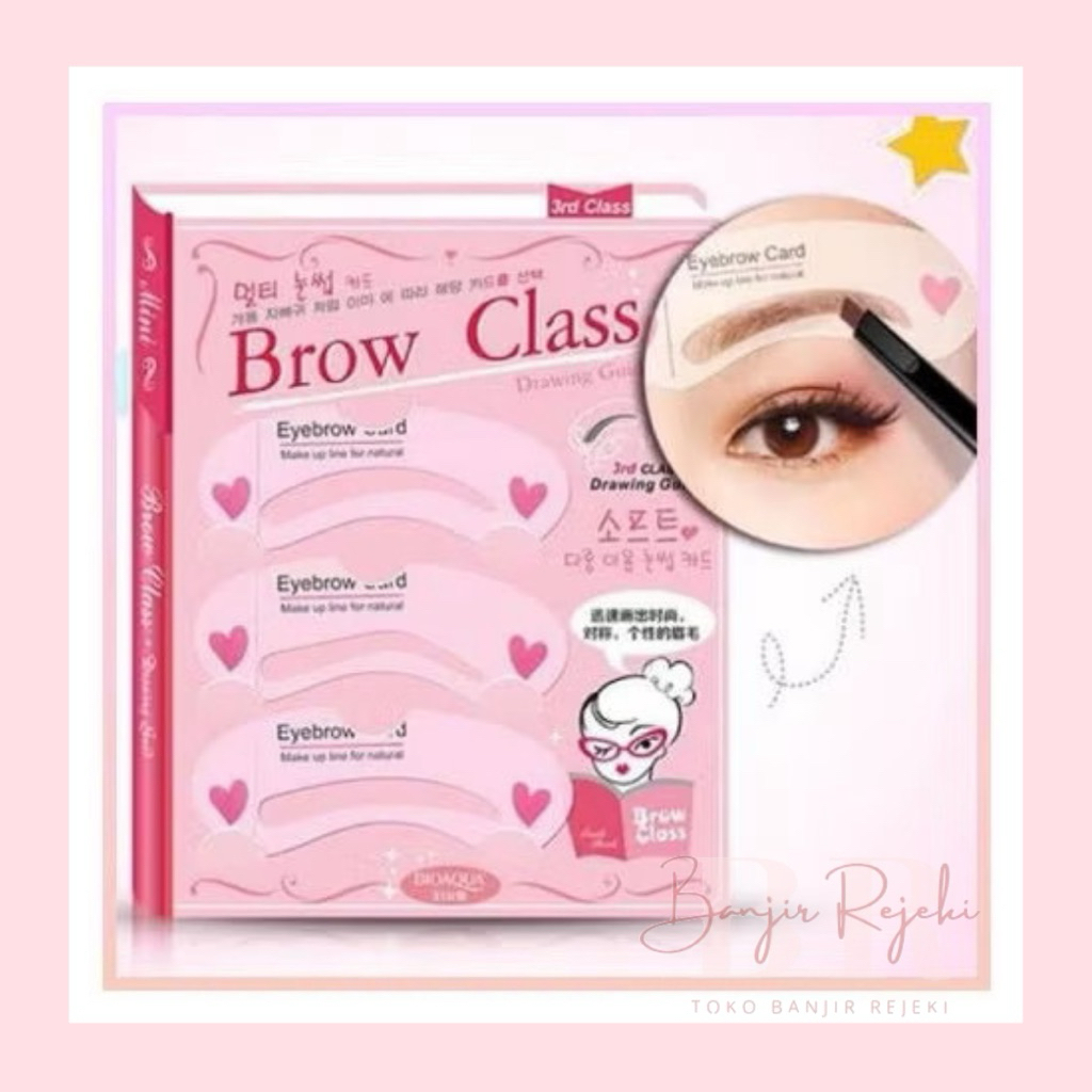 CETAKAN ALIS / CETAK ALIS mini brown class / alat cetak alis instan