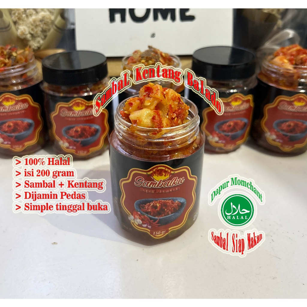 

Dapur Momchant Sambal Balado Kentang Goreng, Sambal Instan Siap Makan