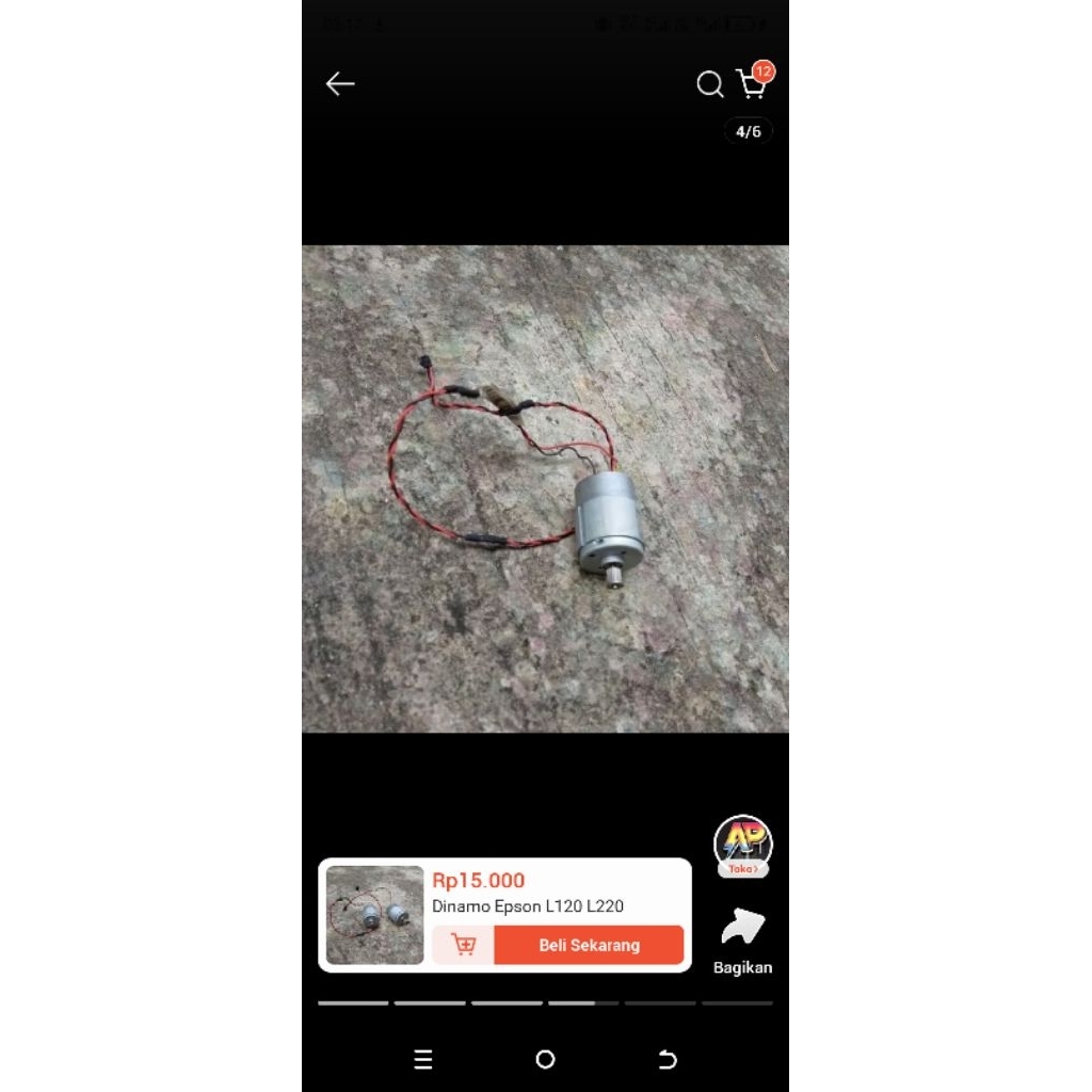 DINAMO PRINTER EPSON L120 L220 1 SET ATAS BAWAH