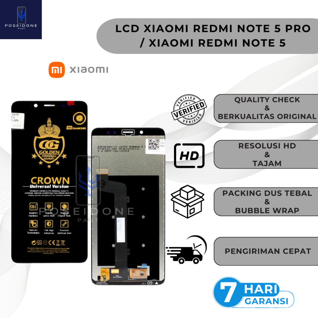LCD XIAOMI REDMI NOTE 5 PRO / XIAOMI REDMI NOTE 5 FULLSET ORIGINAL