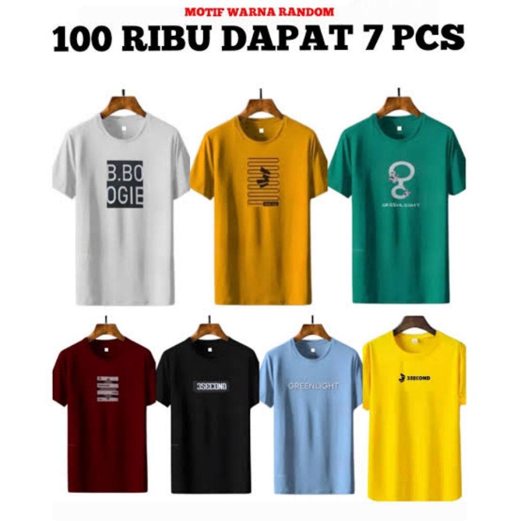 PROMO KAOS DISTRO 100RB DAPAT 7PCS