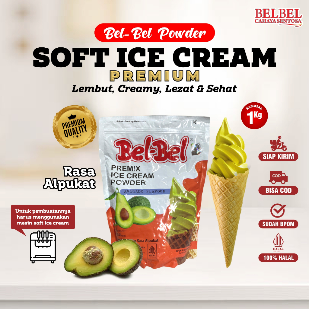 

Belbel Bubuk Es Krim Rasa Avocado Kemasan 1 Kg