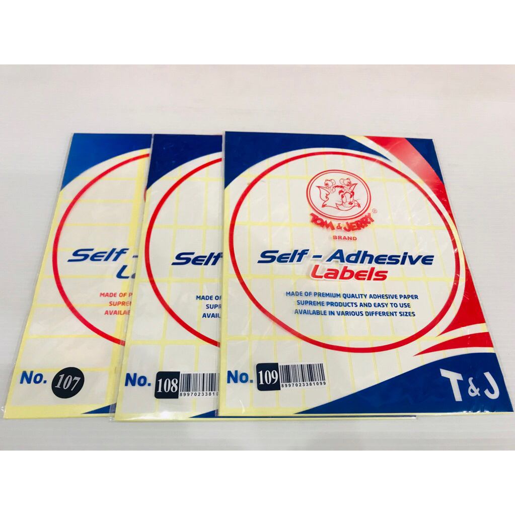 

Label Tom & Jerry / Label Stiker No 107/108/109