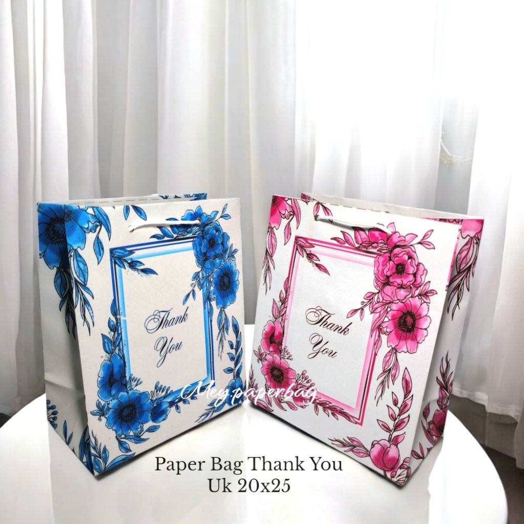 

Paper Bag Motif Thank You Uk 20x25