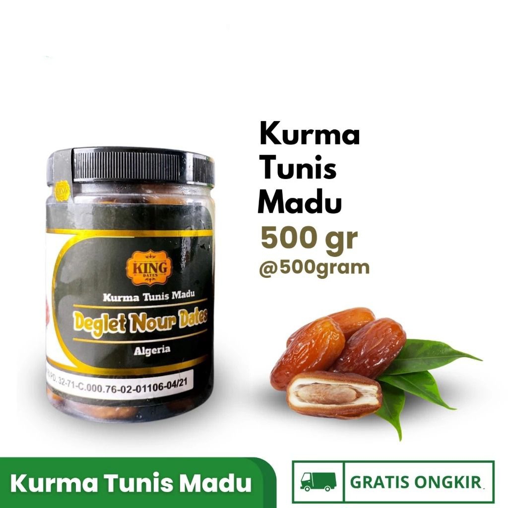 

Kurma Tunis Madu King Dates 500gr