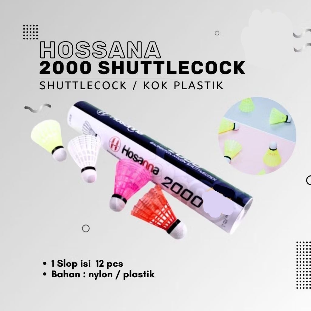 Shuttlecock plastik bola badminton plastik