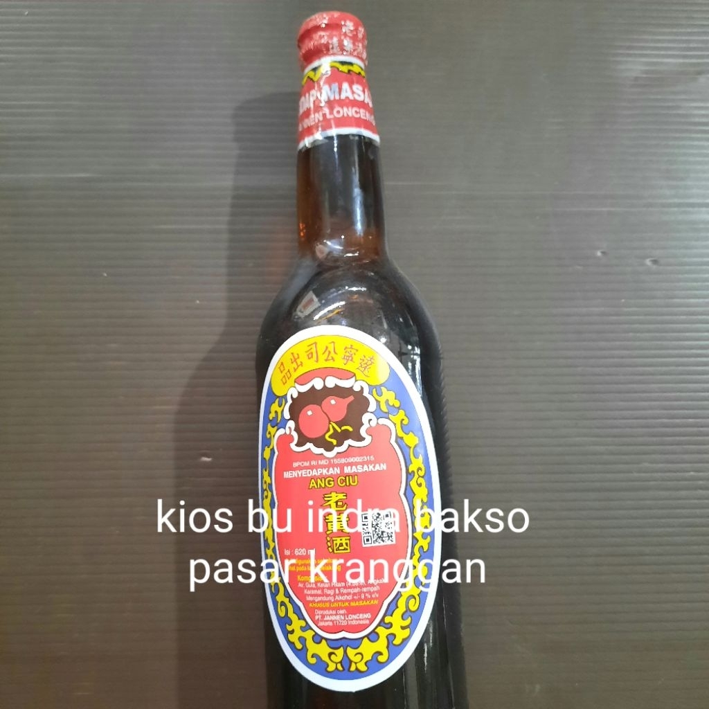 

angciu 620 ml saus tape ang ciu lonceng