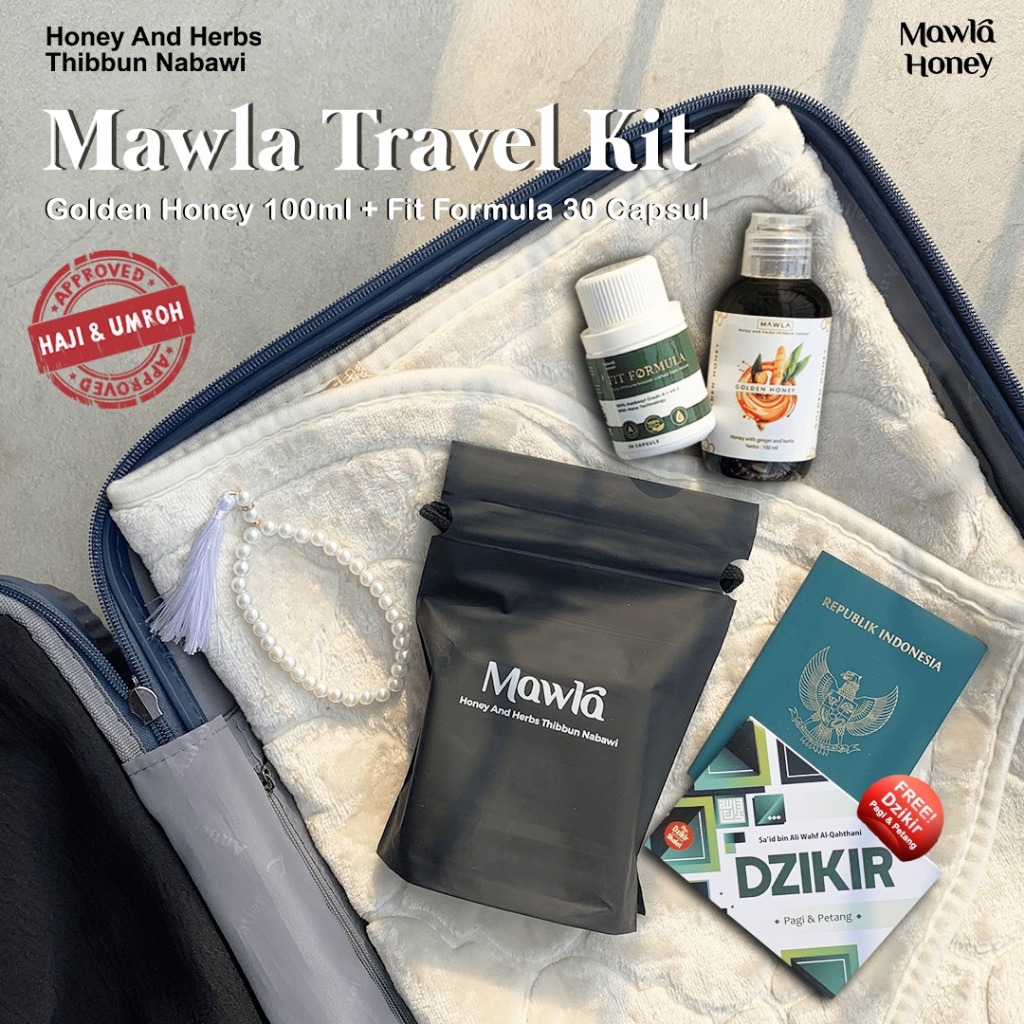 

Mawla Travel Kit / Paket Haji dan Umroh / Madu / Habbatussauda