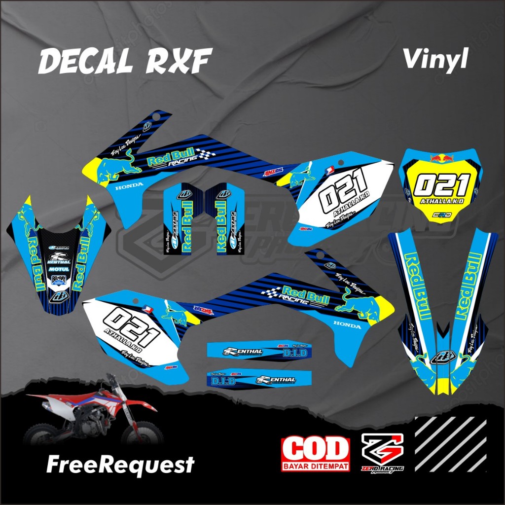 Sticker Decal Stiker Mini Trail RXF 50cc Stiker rxf 110cc Stiker Minti Trail
