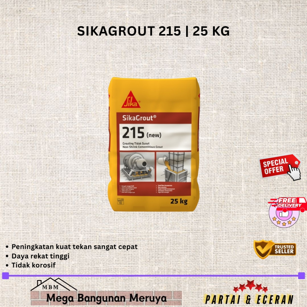 Sika Sika Grout 215 Semen Grouting | 25 KG