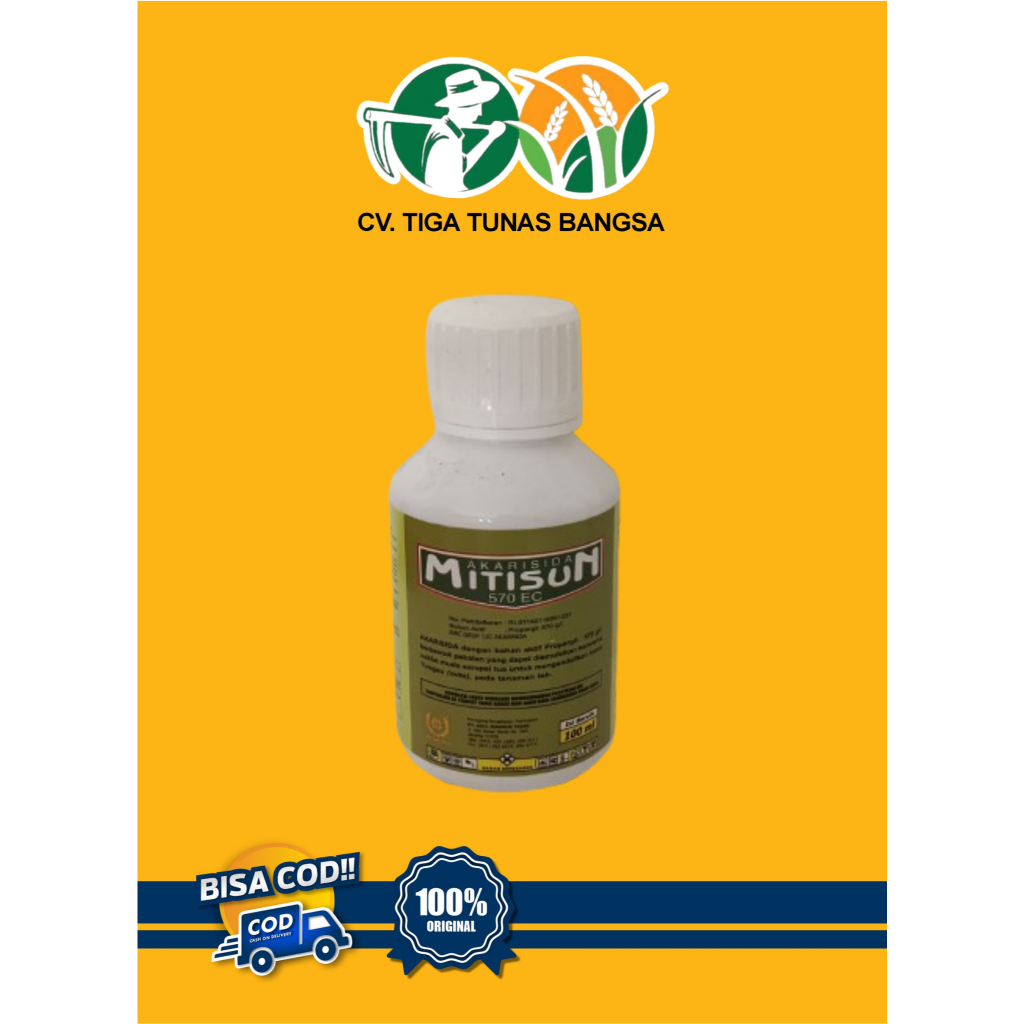 Akarisida Mitisun 570EC Propargite 570G/L Kemasan 100 ML