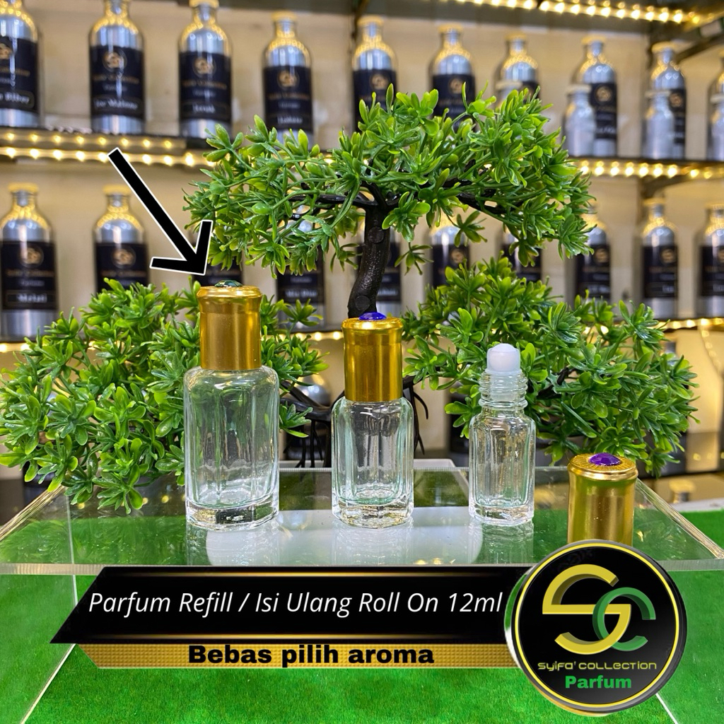 Parfum Refill Tahan Lama Roll on 12ml | Minyak Wangi Isi Ulang | Parfum Arab