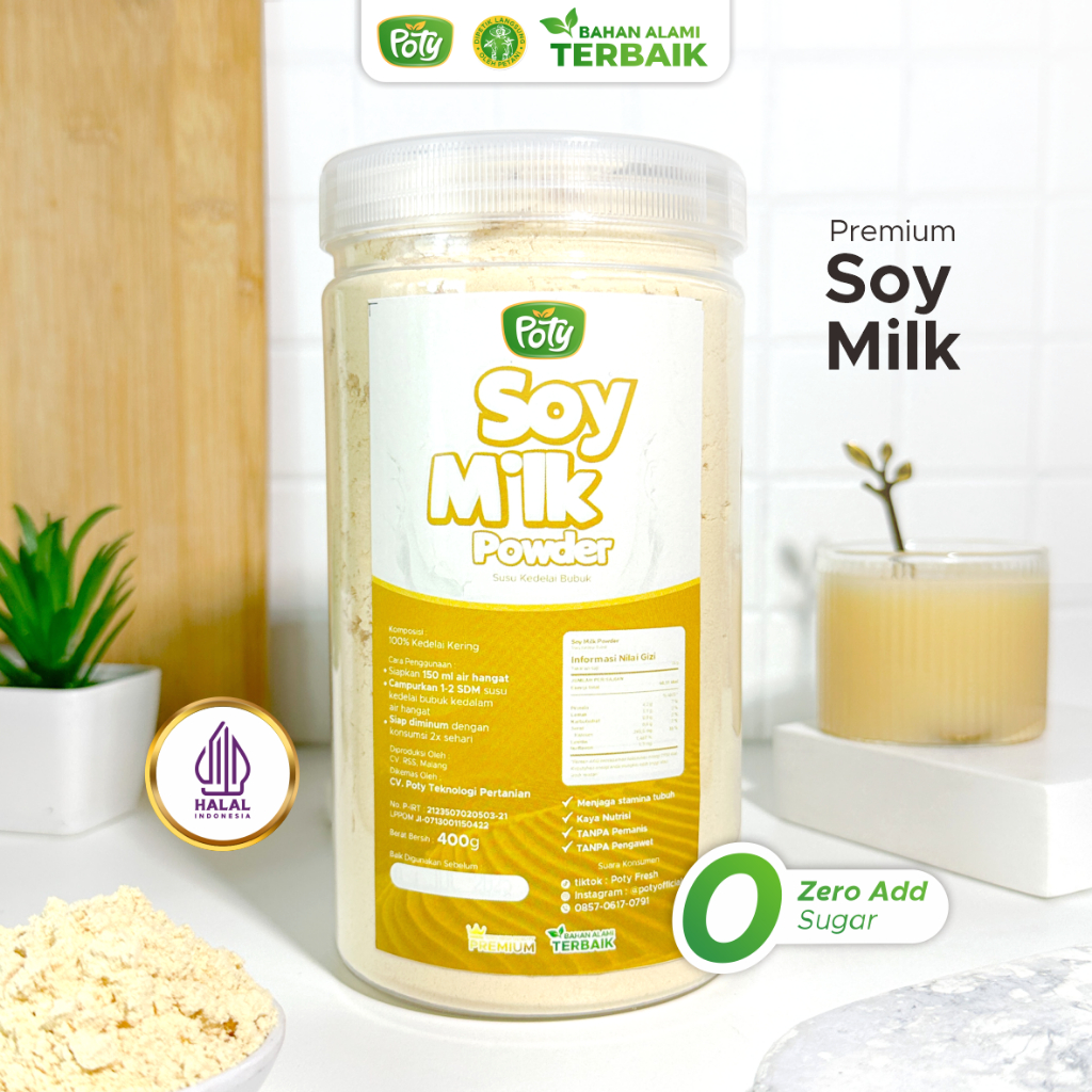 

Poty Susu Kacang Kedelai Sangrai Asli 100% Tanpa Campuran