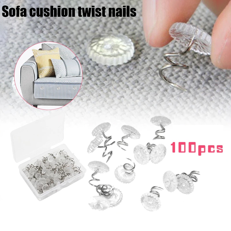 100pcs Paku Payung Sofa Anti Geser Paku Sofa Anti Geser Paku Payung Sarung Sofa Jarum Sofa Anti Gese