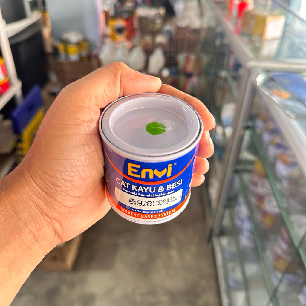 

ENVI Cat minyak kecil 100cc warna hijau