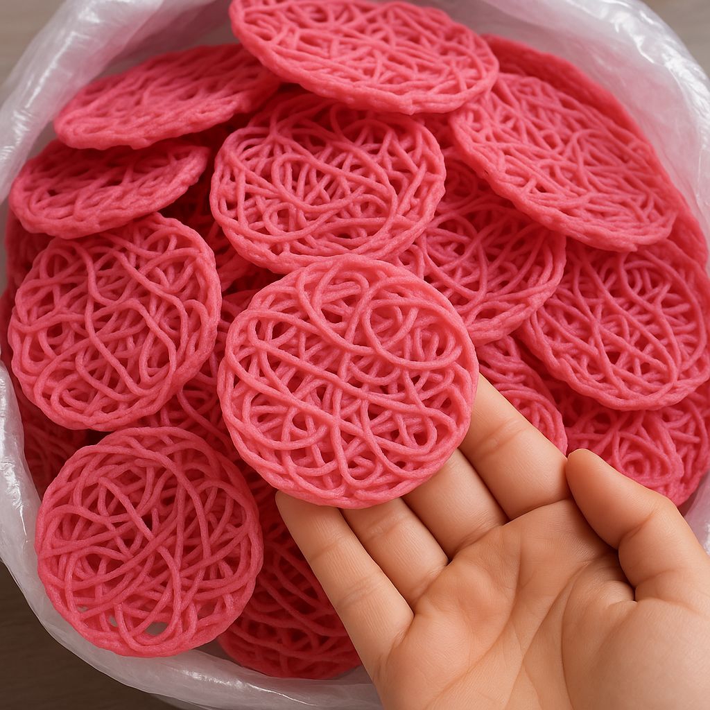 

krupuk poleng merah