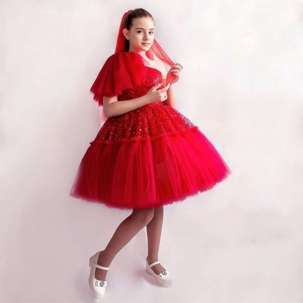 Gaun Ulang Tahun Anak Perempuan Mewah 1-6 Tahun | Dress Pesta Anak Cewek Cantik Elegan