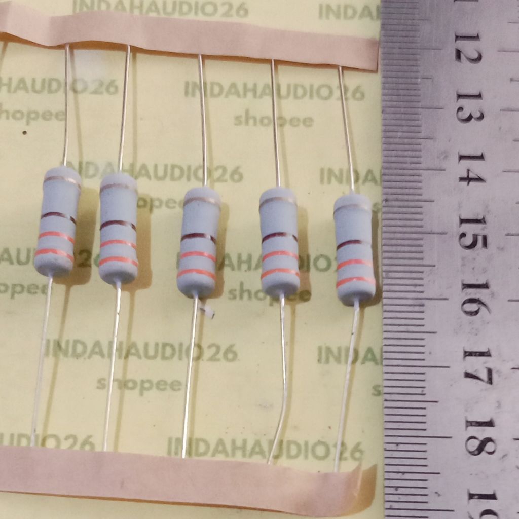 taiwan 330R 2W 5 persen 330 R 2 watt resistor 330ohm 2watt 330 ohm kaki tebal lemas tembaga 2 W. 2wa