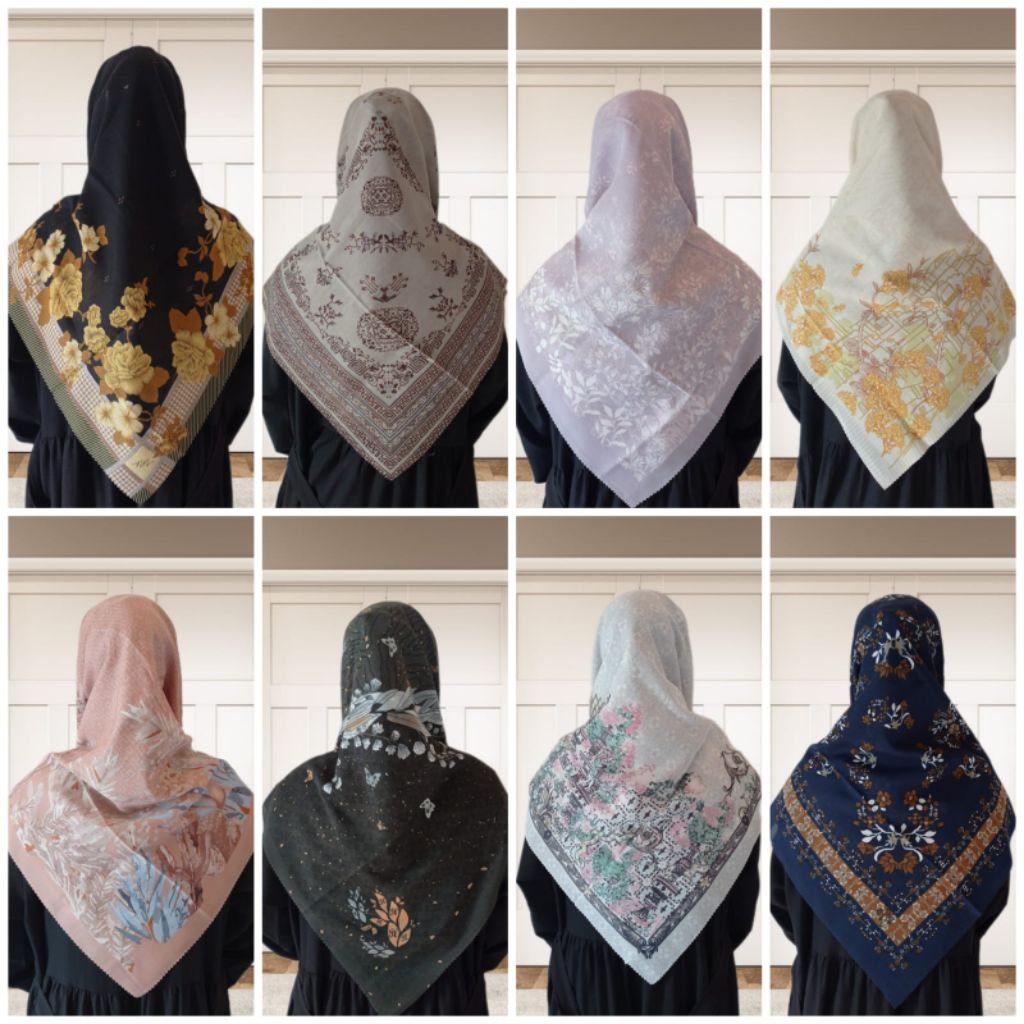 HIJAB SEGI EMPAT MOTIF VOAL SYAR'I