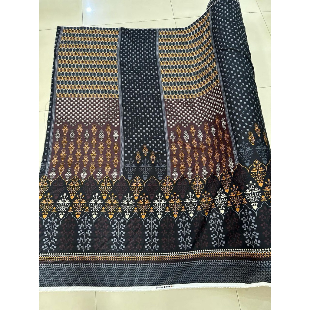 KAIN KATUN RAYON MOTIF ABSTRAK ETNIK