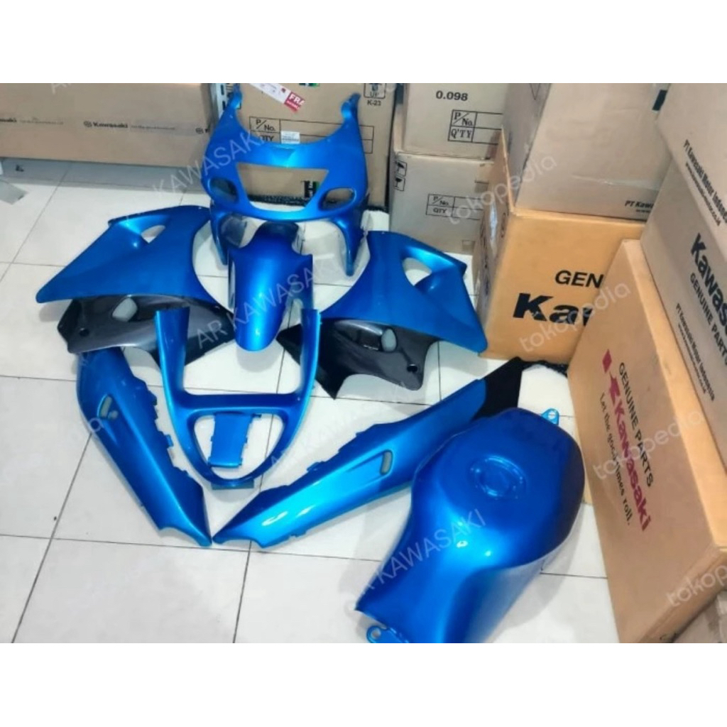 body ninja rr old cbu biru ORIGINAL KAWASAKI