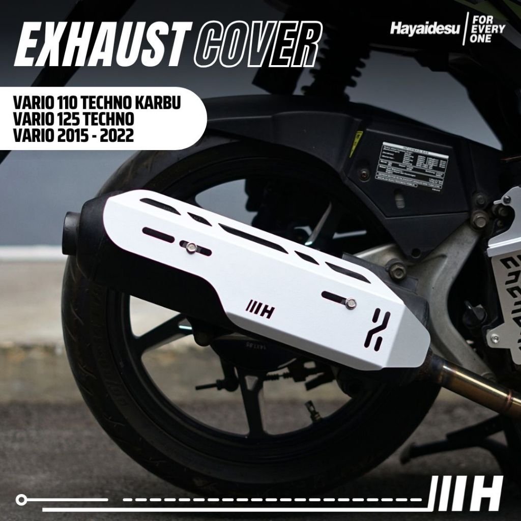 Cover Tameng Pelindung Knalpot Motor VARIO 110 KARBU, VARIO TECHNO 125, VARIO FI 125/150 HAYAIDESU