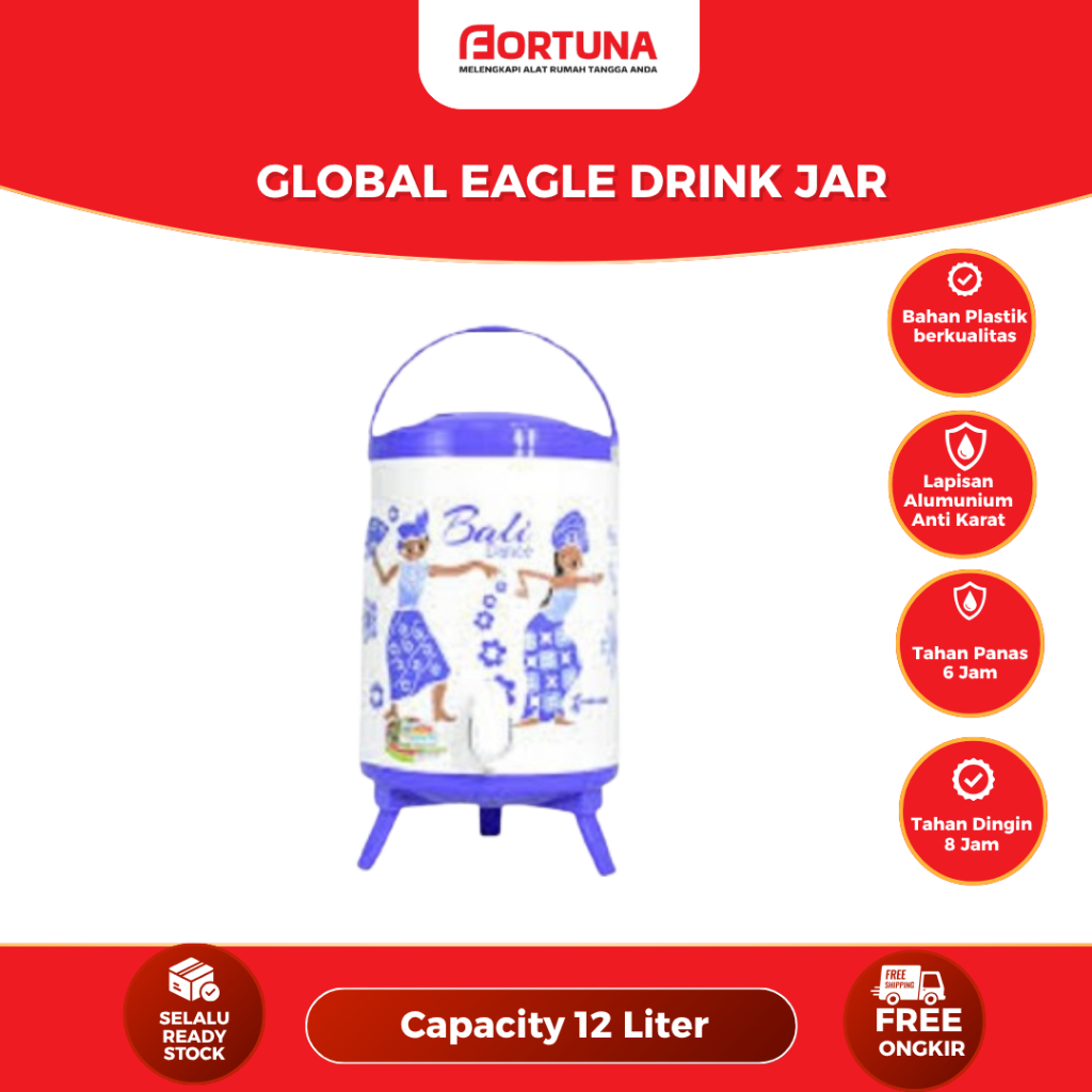EAGLE DRINK JAR ROMA ALUMUNIUM 12L