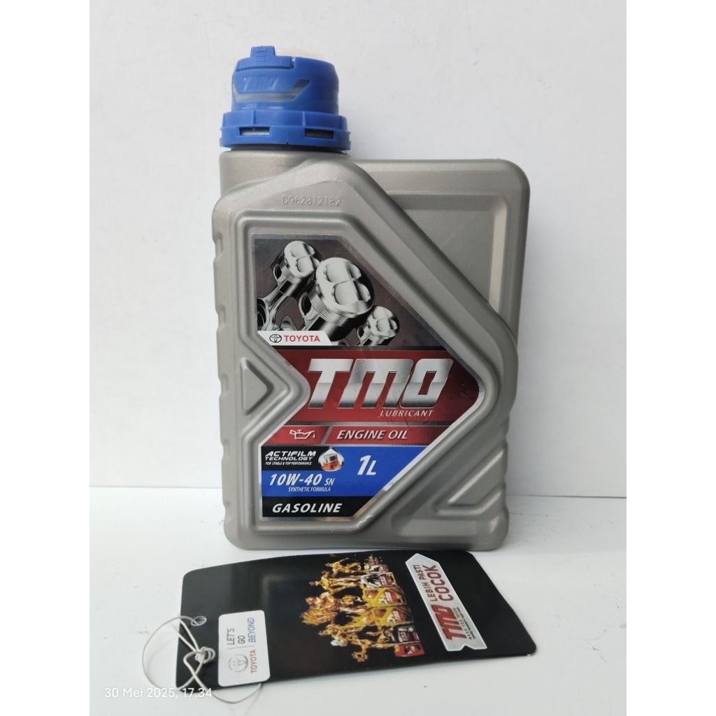 OLI OIL TMO BENSIN (1LITER) SAE 10W-40 PELUMAS OLI MESIN MOBIL BENSIN CAYLA AGYA SIGRA AVANZA XENIA