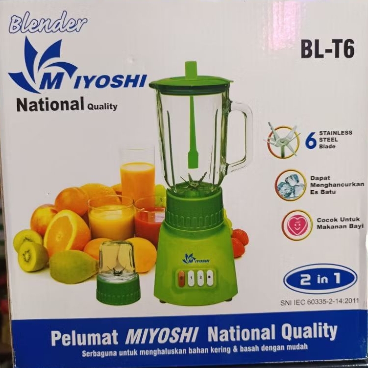 BLENDER NASIONAL 2in1 kaca 1Liter Blender murah dan bagus