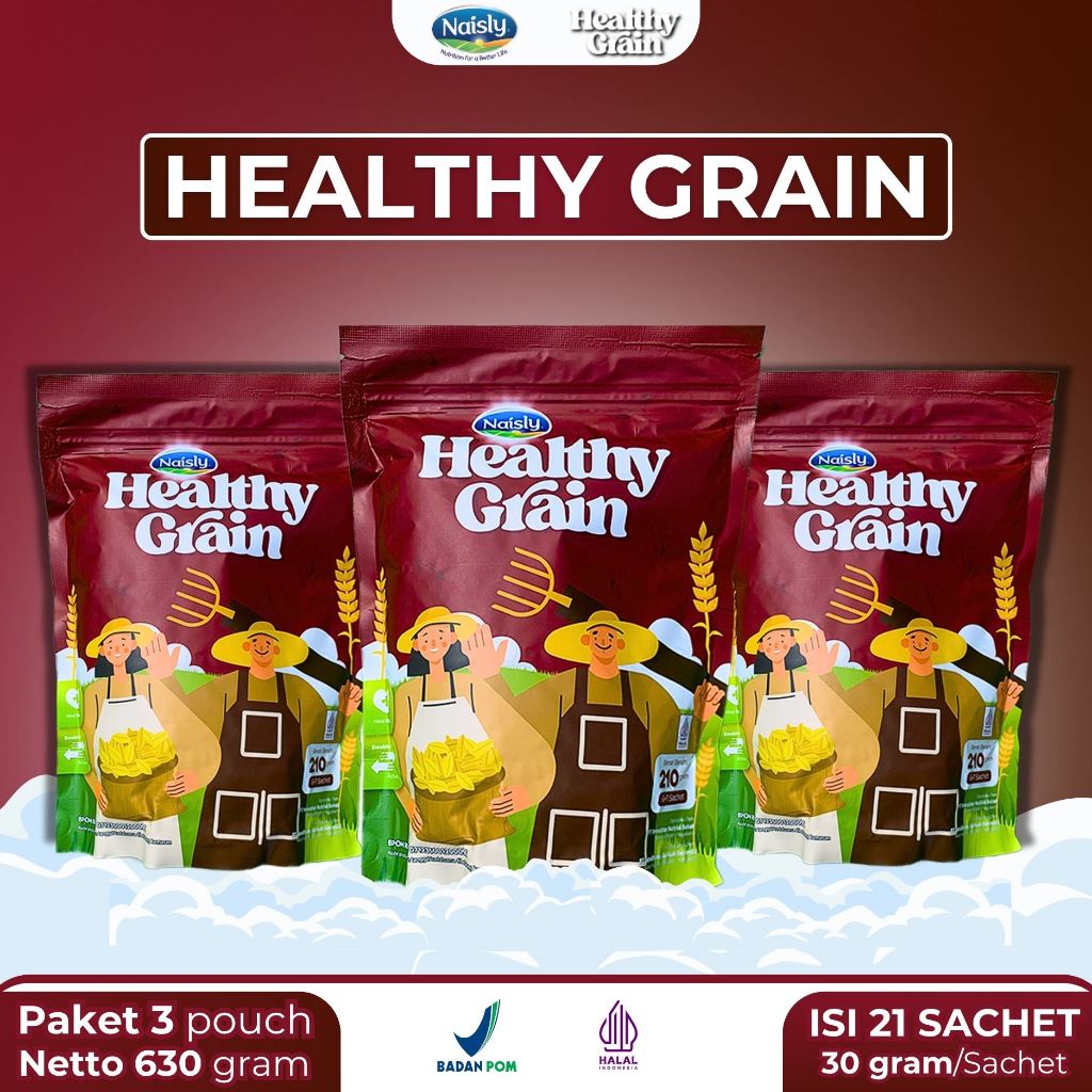 

Multigrain Sehat Healthy Grain 3 Pouch– Jaga Kolesterol, Gula Darah & Kesehatan Jantung