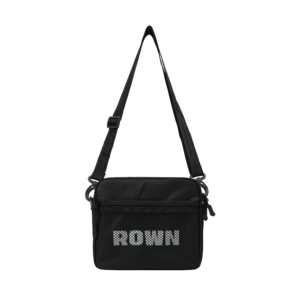 Rown Division Sling Bag || Yodios Black Tas Selempang
