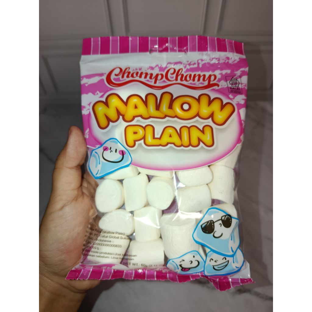 

Marshmallow plain/polos 60gram Chompchomp