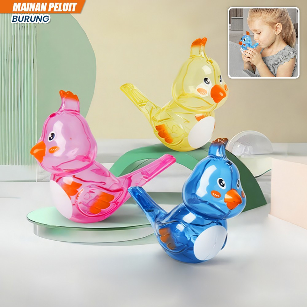 Mainan Anak Peluit Burung Whistle Bird Edukasi Balita / Whistle Peluit Mainan Anak Lucu Toy Isi Air 