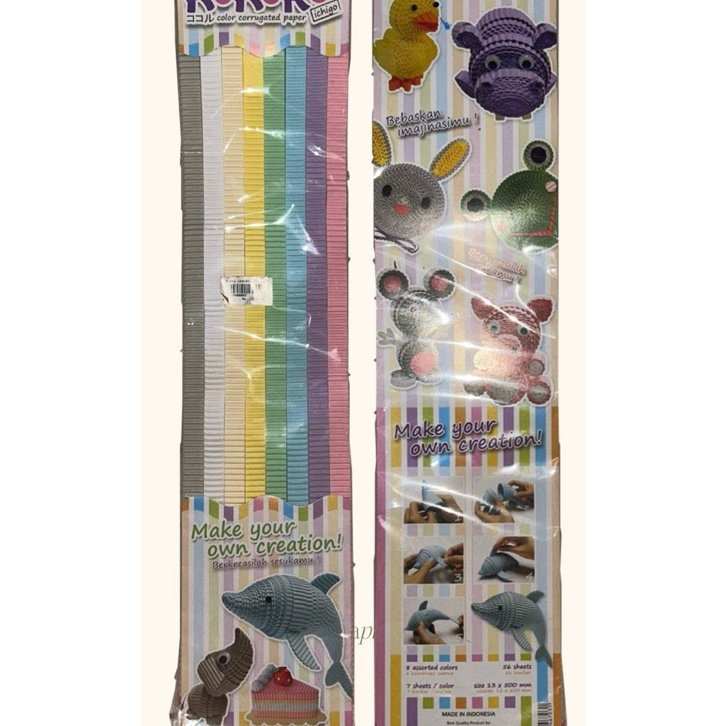 

Preloved kertas color corrugated paper mainan