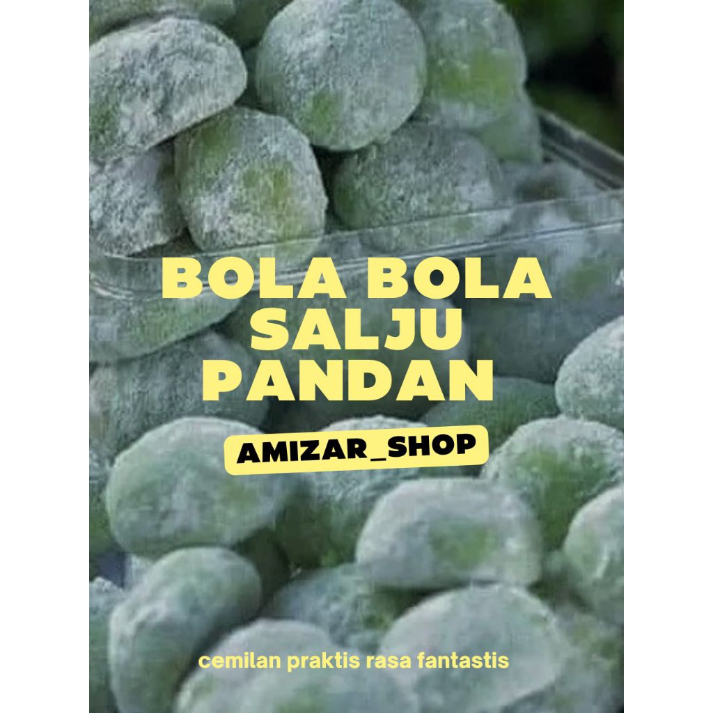 

bola bola salju pandan cookies home Made kue kering lebaran