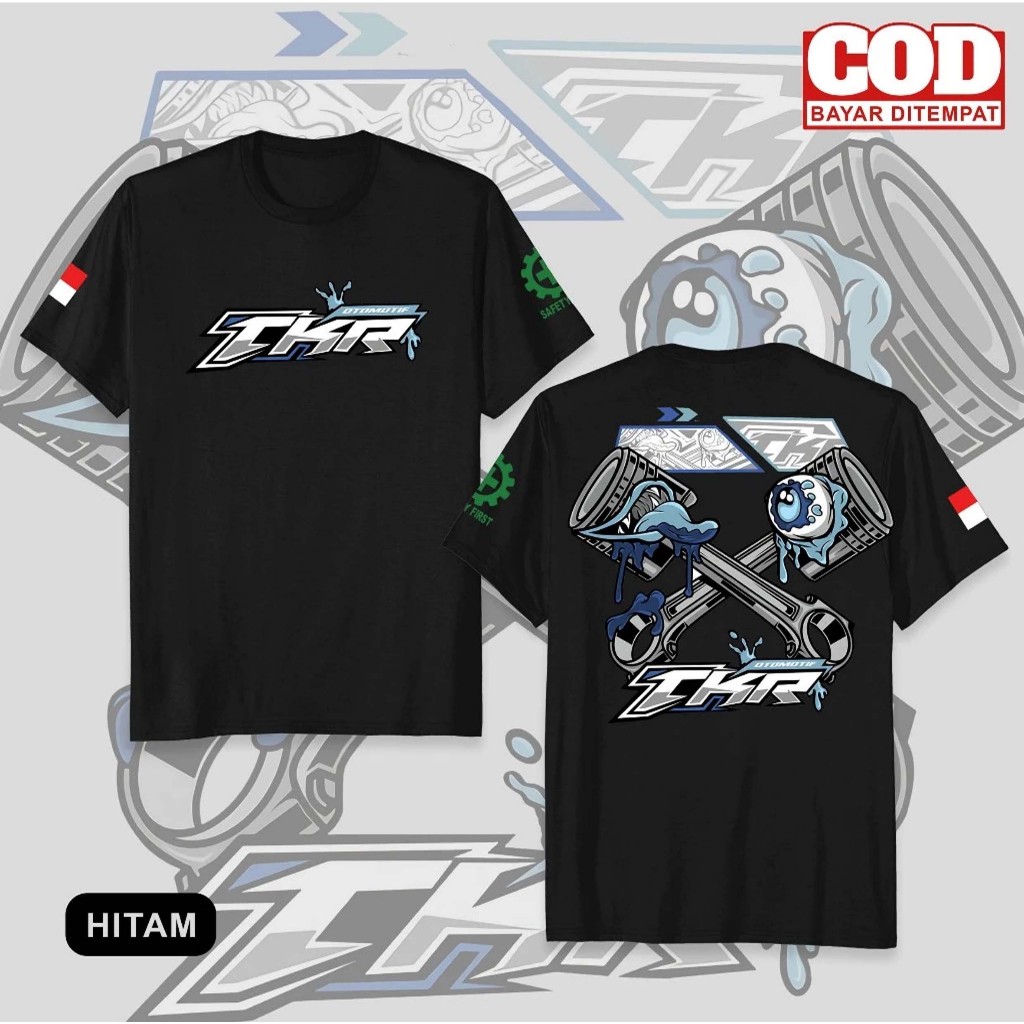 Kaos Motif Tkr Kaos Mekanik Kekinian Kaos Distro Kece Otomotif Kaos Tkr Racing Bengkel