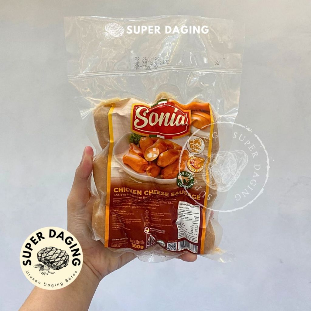 

Sosis Sonia Chicken Cheese 300gr - Super Daging Pekanbaru