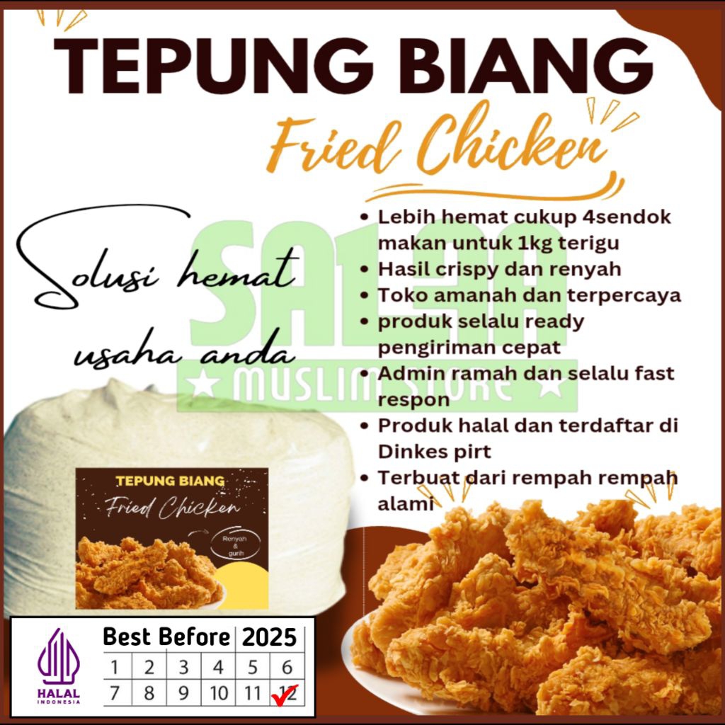 

COD TEPUNG BIANG FRIED CHICKEN KEMASAN 1KG
