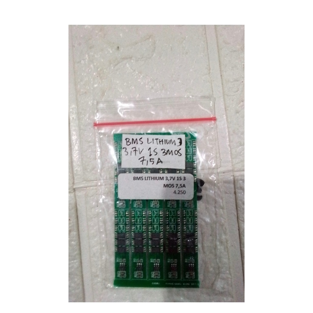 MODUL BMS LITHIUM 3,7V 1S 3 MOS 7,5AMPERE
