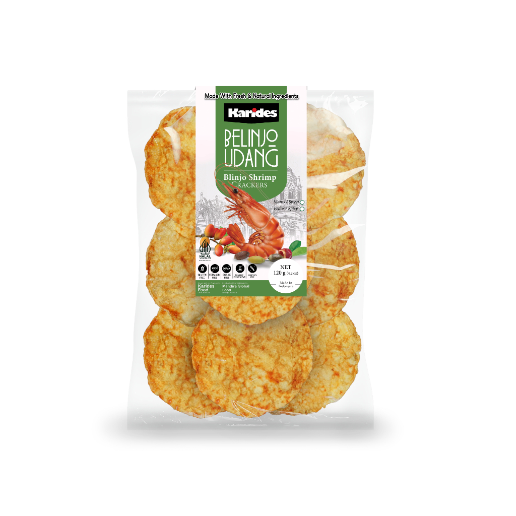 

KARIDES - BELINJO / BLINJO UDANG PEDAS MANIS MATANG 120 G