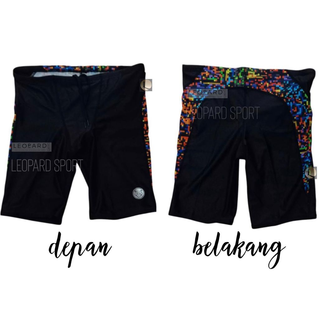 Celana Renang Junior Dick Wolves S-XL / Baju Renang Anak Black Tetris